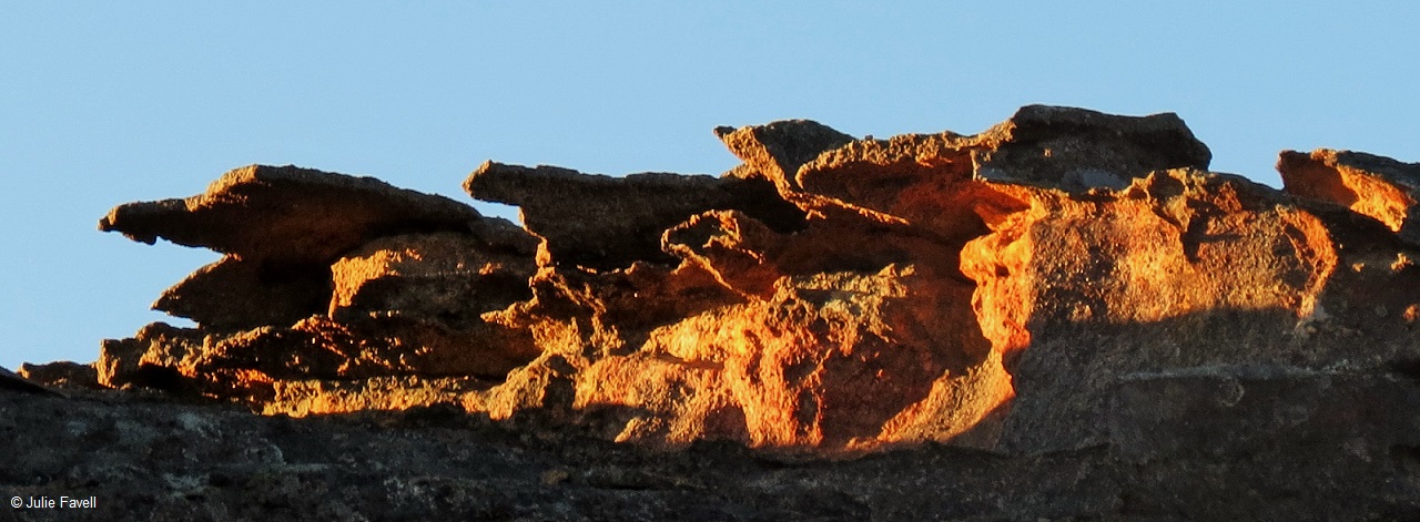 Sunset above Wolgan Falls GoS SCA aka NSF 146-148- Above Invincible Open Cut Mine-Invincible Trail GoS SCA aka BBSF