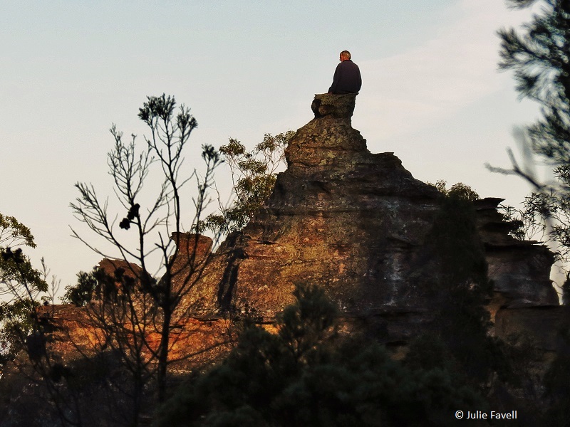 Invincible Trail Western part of GoS SCA aka BBSF Pagoda formations above Invincible Open Cut Mine Cullen Bullen