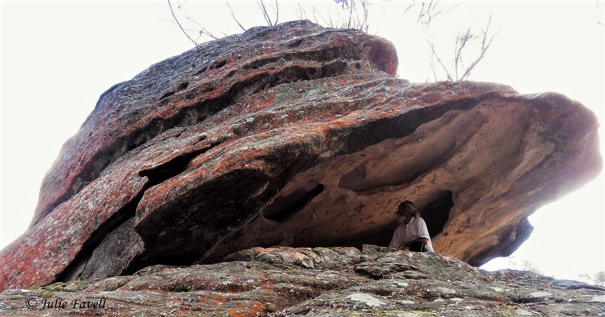Invincible Trail Western part of GoS SCA aka BBSF Pagoda formations above Invincible Open Cut Mine Cullen Bullen