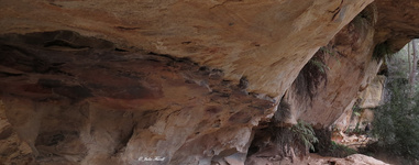 One of the hundreds of cave overhangs above Invincible Open Cut Mine GoS SCA aka BBSF