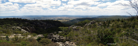 Invincible Trail Western part of GoS SCA aka BBSF Pagoda formations above Invincible Open Cut Mine Cullen Bullen