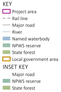 Angus Place West - map key