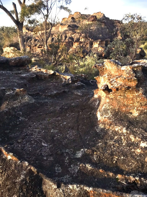 Ancient Stone formation in the Wollangambe